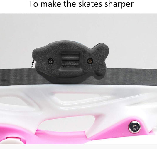 Altijd scherpe ijzers met de draagbare schaatsslijper voor ijshockeyers en schaatsfanaten - happygetfit.com