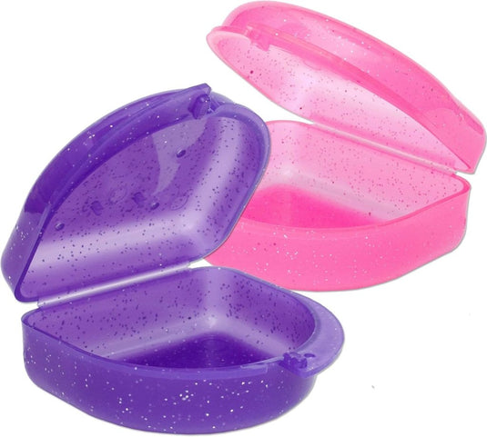 🥊 Bewaar je bitje veilig én stijlvol – met deze gebitsbeschermer doos in glitterlook ✨ - happygetfit.com