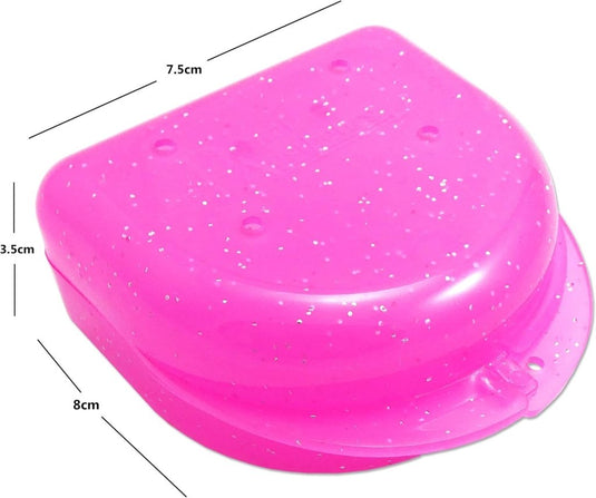 🥊 Bewaar je bitje veilig én stijlvol – met deze gebitsbeschermer doos in glitterlook ✨ - happygetfit.com