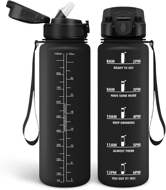 💧 Blijf gehydrateerd met deze BPA - vrije drinkfles van 500 ml en 1000 ml! - happygetfit.com