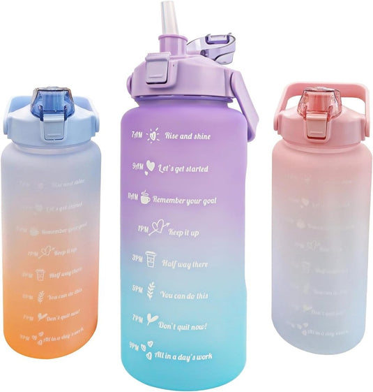 💧 BPA - vrije sportwaterfles van 2 liter – Blijf moeiteloos gehydrateerd! - happygetfit.com