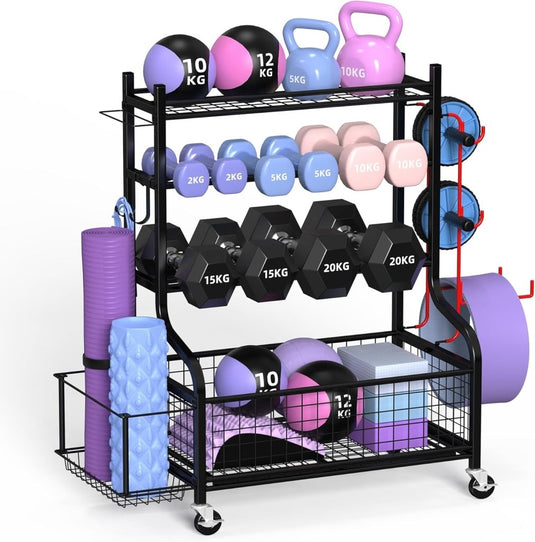 🏋️♀️ Halterstandaard voor thuis – alles netjes opgeborgen, altijd binnen handbereik - happygetfit.com