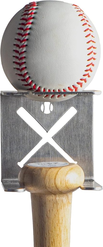 🏆 Stijlvolle roestvrijstalen houder voor honkbalknuppels – strak, sterk en zonder gereedschap te monteren - happygetfit.com