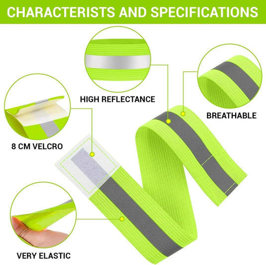 🏃♂️ Wees zichtbaar en veilig met deze reflecterende armbanden! - happygetfit.com