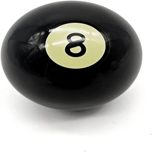 Een zwarte De officiële biljartbal nummer 8 voor elk spel gemaakt van hoogwaardige kunsthars.