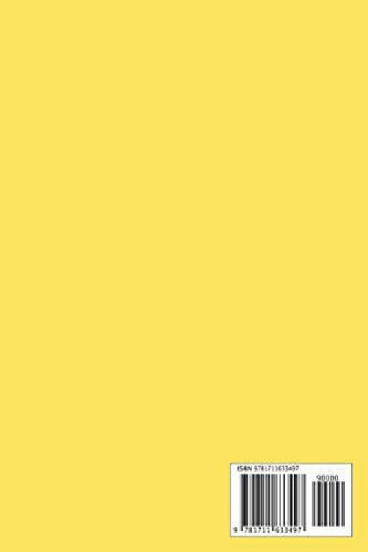 Achterkant van een geel boek met een ISBN-barcode rechtsonder, perfect voor vrouwen die op zoek zijn naar een motiverend en overzichtelijk hulpmiddel, getiteld 'Fitness Journal & Weight Lifting Log: Gym diary workout log book for women into strength training, bodybuilding and weight lifting'.