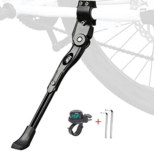 De Happygetfit MTB Standaard zorgt voor een eenvoudige en stabiele stalling van uw mountainbike, met antislip-eigenschappen, bevestigingsmateriaal en een kleine fietsbel met gereedschap voor de installatie.