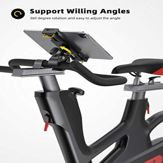 Het stuur van de hometrainer is uitgerust met de