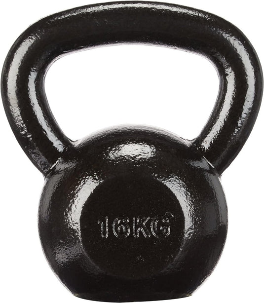 Een duurzame 16 kg zwart Kettlebell: de ultieme fitnesstool voor iedereen.