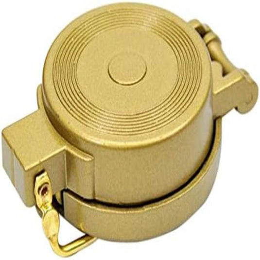 Compact goudkleurig meetlint met clip en Betrouwbaar handheld lensatische kompas: Jouw gids voor avontuurlijke ontdekkingsreizen! constructie.