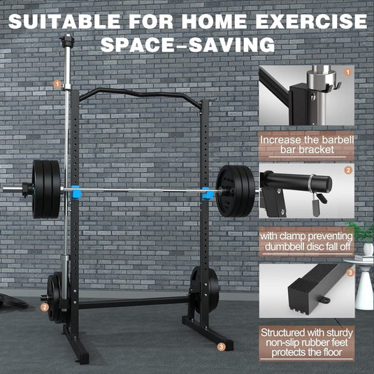 Multifunctioneel squatrek: train je hele lichaam thuis voorzien van veiligheidsfuncties en vloerbescherming.
