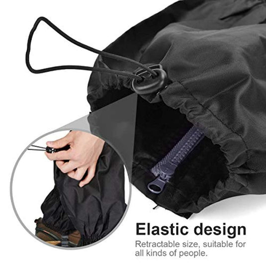 Verstelbaar trekkoord op de elastische broekmanchet voor een aanpasbare pasvorm, ideaal voor buitenactiviteiten met extra Bescherm je benen tijdens je outdooravonturen.