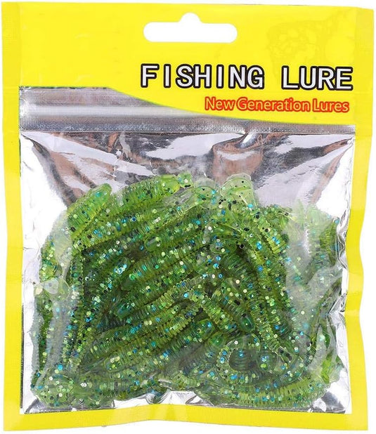 Vis als een pro met deze 50-delige set zachte kunstaas, met het opschrift "fishing lure - new generation lures", verzegeld in een doorzichtige plastic zak en gemaakt van hoogwaardig siliconen.