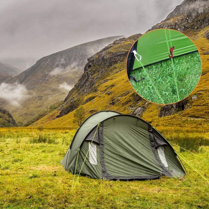 Load image into Gallery viewer, 10 Stks Reflecterende Tent Guy Touwen, 4 mm Lichtgewicht Tent Camping Touw 4M Lange Tent Gids Lijnen Koord met Tensione Richter voor Outdoor Camping Wandelen Luifel Tenten Winddicht - happygetfit.com
