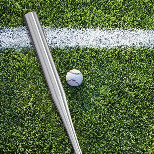 10 x Baseballschläger Aluminium, Leichter Softballschläger, Rutschfester Griff, 34 Zoll, Aluschläger, Silber - happygetfit.com