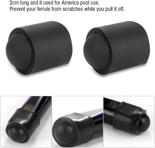 10x biljartkeu tip beschermkap – rubberen keudoppen voor poolkeu en ferrule - happygetfit.com
