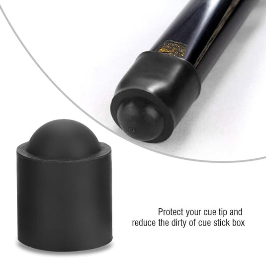 10x biljartkeu tip beschermkap – rubberen keudoppen voor poolkeu en ferrule - happygetfit.com
