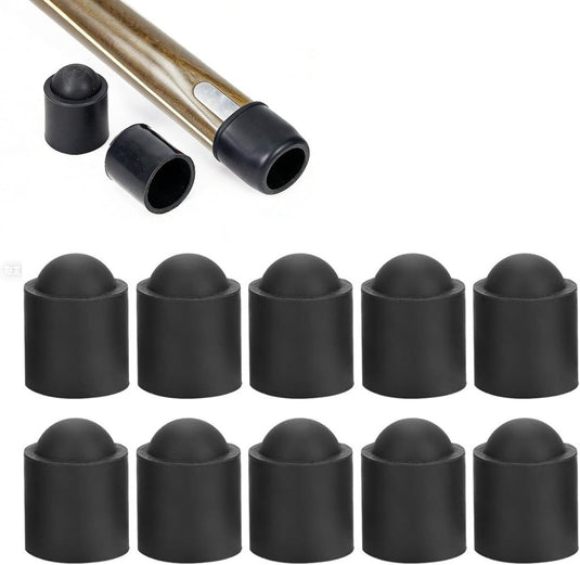 10x biljartkeu tip beschermkap – rubberen keudoppen voor poolkeu en ferrule - happygetfit.com