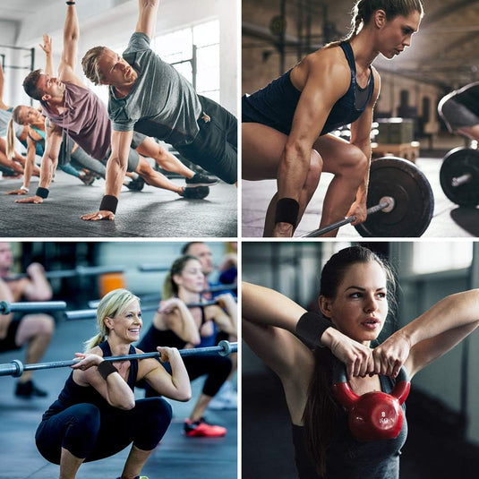 12 stuks absorberende zweetbanden voor dames en heren, zwart, katoen, polsbanden voor sport, basketbal, hardlopen, fietsen, joggen, voetbal, tennis - happygetfit.com