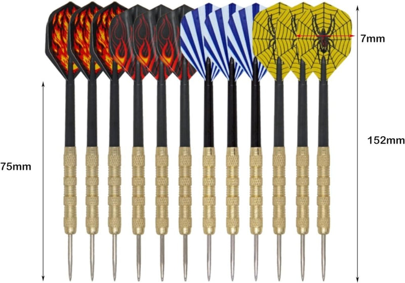 Load image into Gallery viewer, 15 Pack 14G Kleurrijke Dartpijlen met Stalen Punt, Aluminium Assen Metaal Dartset (5 Kleuren), Beginners Thuis Darten, Messing Vaten en Dart Puntenslijper, voor Rec Room Mannengrot Bar - happygetfit.com
