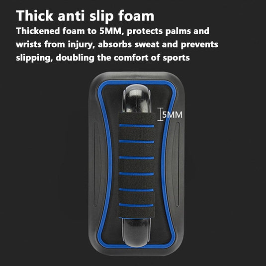 2-in-1 fitness trainer met push-up bars en ab roller met 8 wielen – buikspiertrainer – push-up board - happygetfit.com