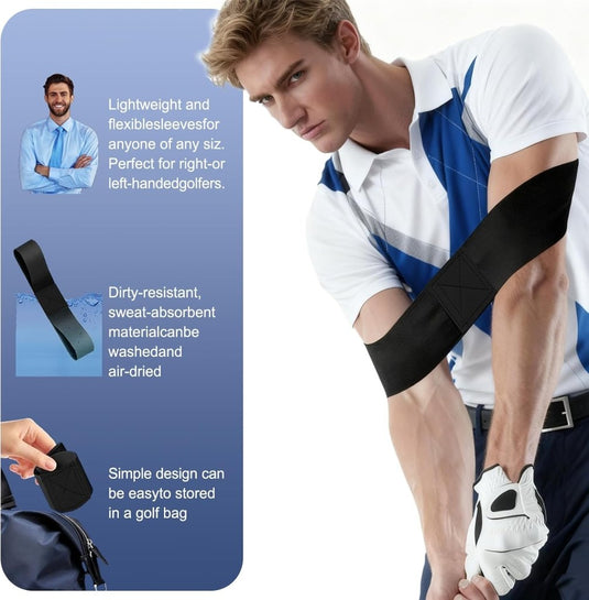 2 Stuks Golf Swing Trainer Houding Correction, Golf Trainingshulp Swing, Golf Pols Swing Trainer, voor Alle Golfers, Verbeter Hun Swinghouding, Verbeter Hun Swingvaardigheden - happygetfit.com