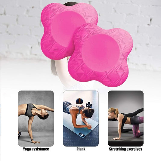 2 stuks kniekussens voor yoga, antislip kniebeschermers, matset, slijtvast, beschermt de knieën, handen, polsen en ellebogen - happygetfit.com