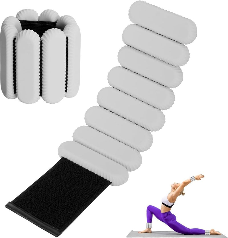 Load image into Gallery viewer, 2 stuks verstelbare polsgewichten enkelgewichten voor oefeningen wandelen joggen yoga aerobics pilates gewichtsarmband fitnessarmband (14-23 cm) - happygetfit.com
