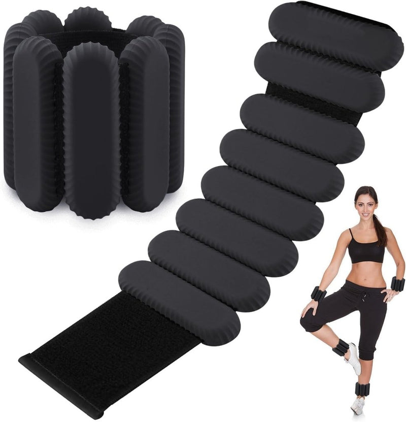 Load image into Gallery viewer, 2 stuks verstelbare polsgewichten enkelgewichten voor oefeningen wandelen joggen yoga aerobics pilates gewichtsarmband fitnessarmband (14-23 cm) - happygetfit.com
