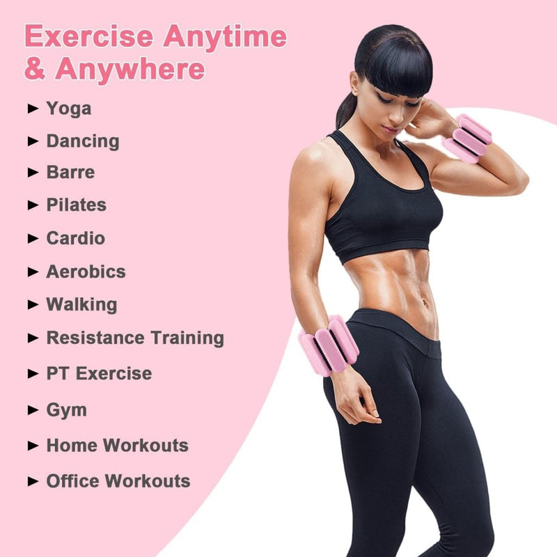 Load image into Gallery viewer, 2 stuks verstelbare polsgewichten enkelgewichten voor oefeningen wandelen joggen yoga aerobics pilates gewichtsarmband fitnessarmband (14-23 cm) - happygetfit.com
