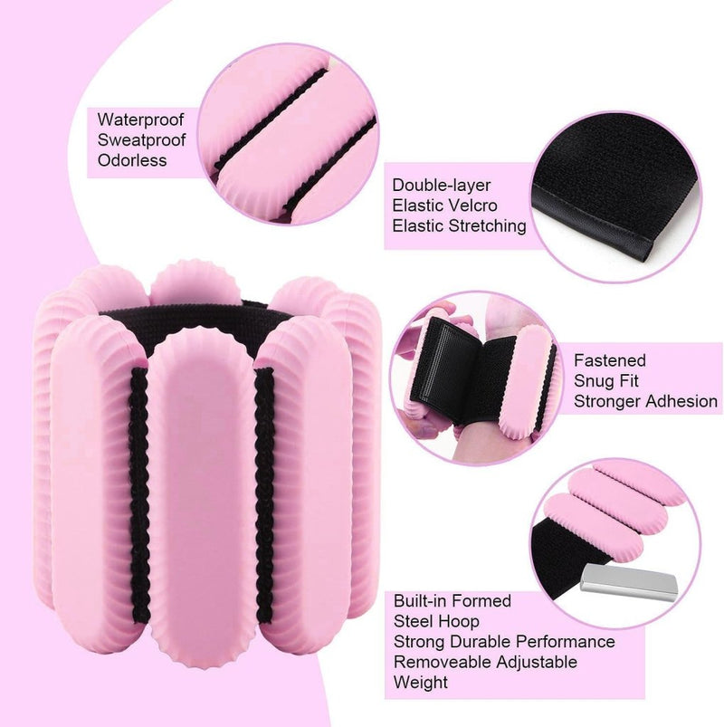 Load image into Gallery viewer, 2 stuks verstelbare polsgewichten enkelgewichten voor oefeningen wandelen joggen yoga aerobics pilates gewichtsarmband fitnessarmband (14-23 cm) - happygetfit.com
