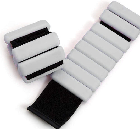 2 stuks verstelbare polsgewichten enkelgewichten voor oefeningen wandelen joggen yoga aerobics pilates gewichtsarmband fitnessarmband (14-23 cm) - happygetfit.com