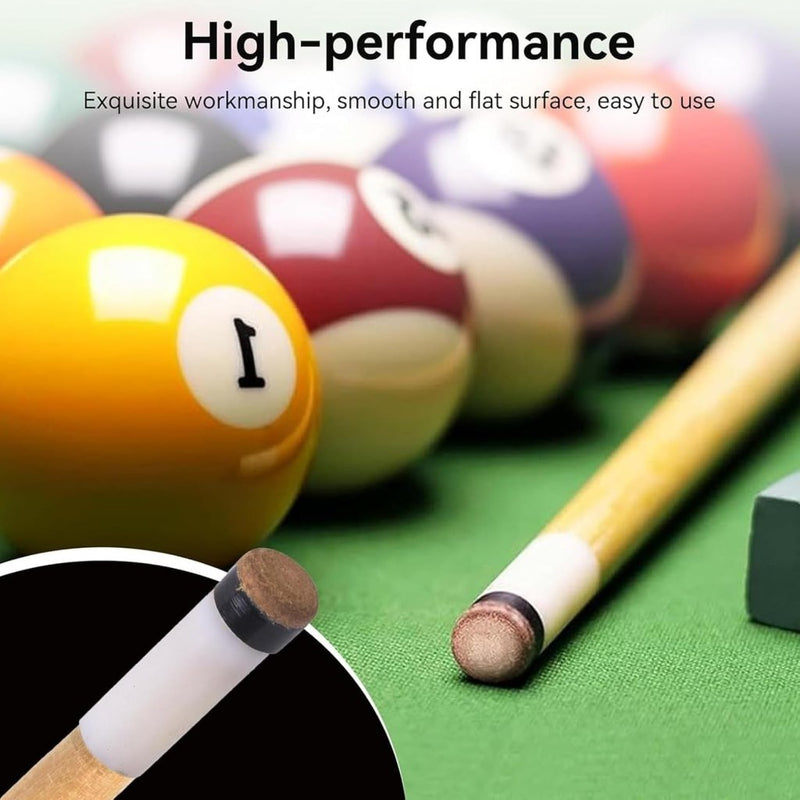 Load image into Gallery viewer, 20-delige biljartkeu tip set 10 mm – leren schroefpunten met kunststof huls voor pool en snooker - happygetfit.com

