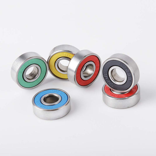 20 STUKS Skateboardlagers kleurenminiatuur, Dubbel afgeschermde lagers ABEC-9 608 2RS Skateboard Lager voor Lange Skateboards Vierwielige Skates Wielen Vervangende Lager - happygetfit.com