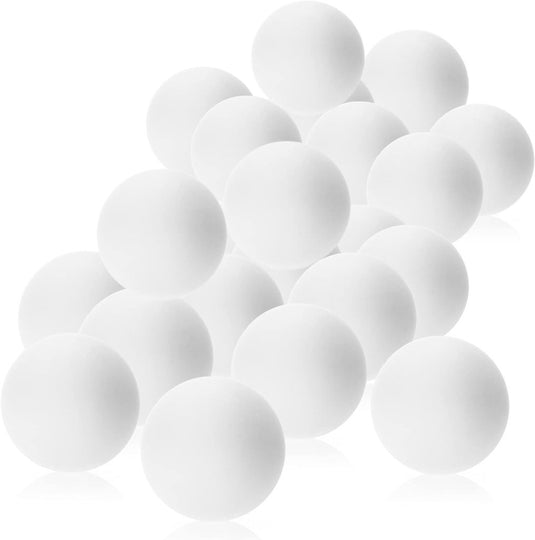24x tafeltennisbal - pingpongballen in standaardformaat - spelballen voor pingpong, bierpong & tafeltennis - 40 mm trainingsballen voor beginners - plastic ballen - happygetfit.com