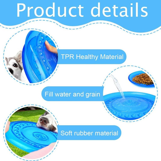 2x hondenfrisbee 15,5 cm – drijvend rubber hondenspeelgoed voor apporteren en training - happygetfit.com