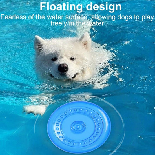 2x hondenfrisbee 15,5 cm – drijvend rubber hondenspeelgoed voor apporteren en training - happygetfit.com