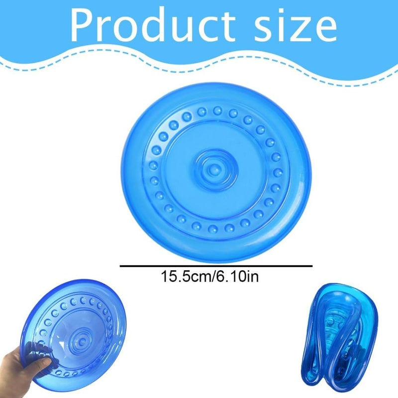 Load image into Gallery viewer, 2x hondenfrisbee 15,5 cm – drijvend rubber hondenspeelgoed voor apporteren en training - happygetfit.com
