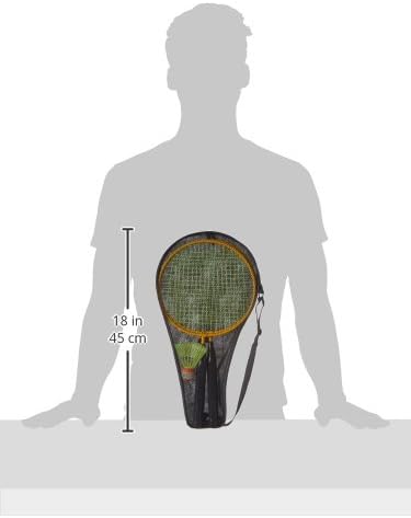 Carica l’immagine nel visualizzatore della galleria, Set da badminton per bambini con 2 racchette da 43 cm, volano e borsa per il trasporto inclusi – badminton per bambini – gioco all'aperto
