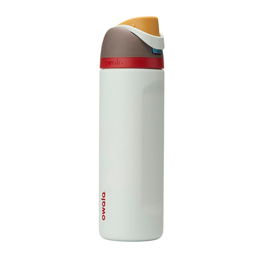 Geïsoleerde RVS drinkfles 710 ml met rietje en lekvrije dop – waterfles – thermosfles