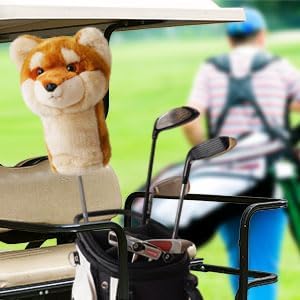 Load image into Gallery viewer, Pluche golfclubhoes Shiba Inu voor drivers tot 460 cc

