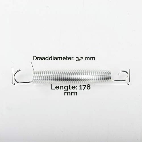 Załaduj obraz do przeglądarki galerii, Trampolineveren 10 stuks 12,7-18 cm met veertrekker – vervangingsveren – trampoline accessoires

