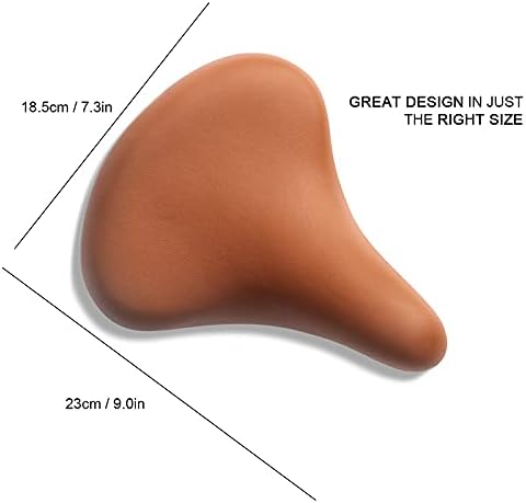 Breed kinderfietszadel bruin voor fietsen van 12 tot 20 inch