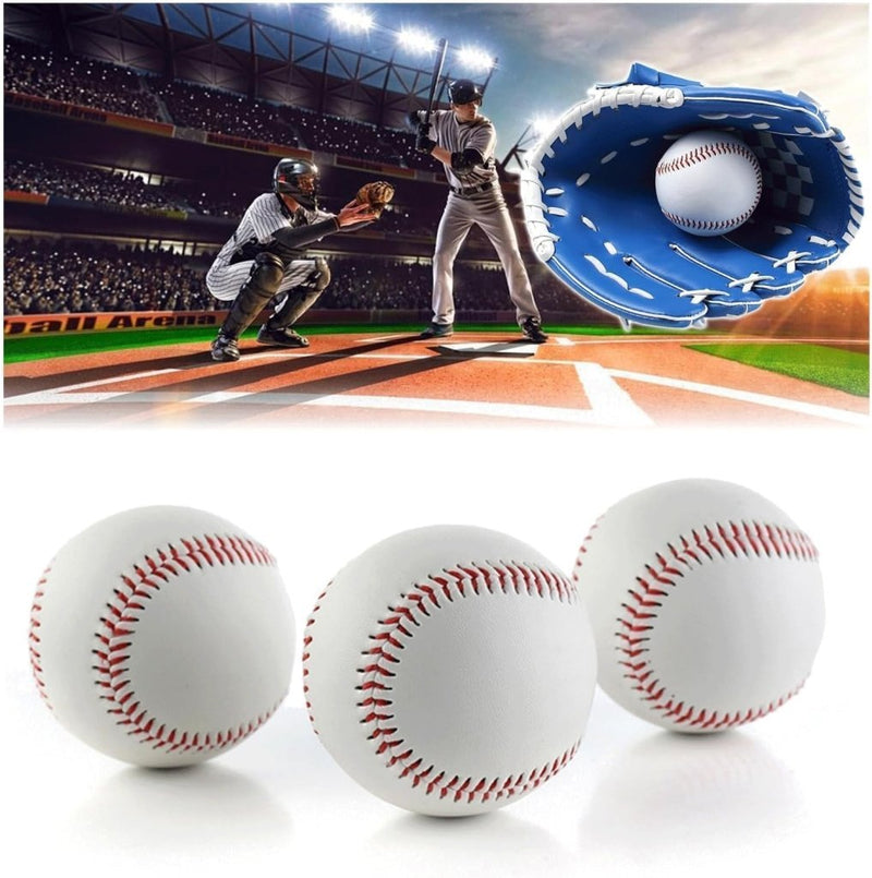 Laad afbeelding in Galerijviewer, 4 stuks handgenaaide zachte honkbal, 9 inch PU baseballen, softbal voor training, volwassenen en jongeren, professionele games - happygetfit.com
