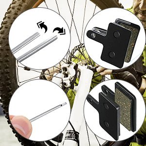 4 x remblokken voor de fiets schijfrem voor B01S, schijfrempads, fietsvoeringen, remblokken, high performance voor Deore, TRP, Tektro - happygetfit.com