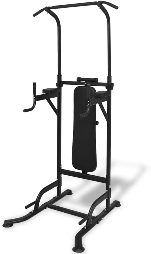 Laad afbeelding in Galerijviewer, vidaXL Fitnessapparaat met Bankje Staal Fitnesstoren Sporten Fitness Trainen
