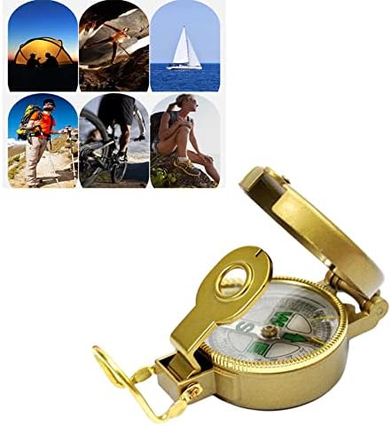 Load image into Gallery viewer, ARFUKA Kompas Wandelen Backpacken Kompas Pocket Kompas Lensatisch Kompas Handheld Kompas voor Wandelen Camping Navigatie Survival Backpacken Orienteering Goud
