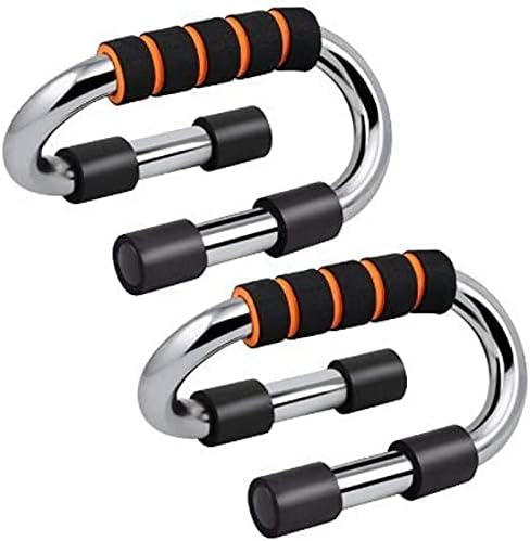 Laden Sie das Bild in Galerie -Viewer, Push-up bars 2 stuks van staal met schuimhandgrepen tot 150 kg – opdruksteunen – krachttraining
