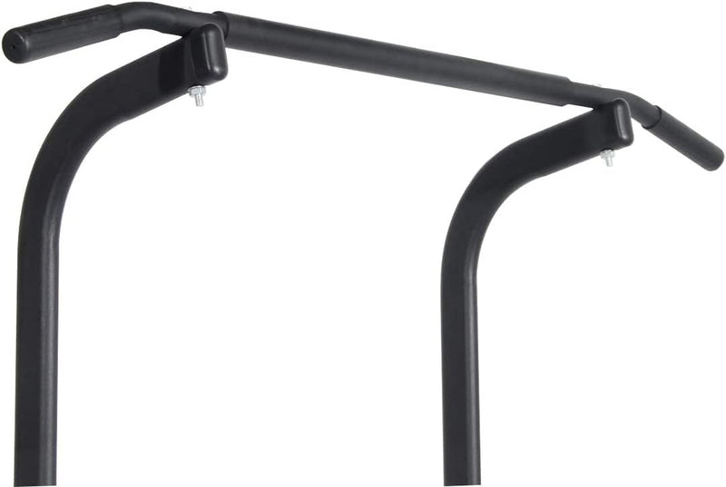 Laad afbeelding in Galerijviewer, DlandHome Romeinse stoel voor krachttraining, verstelbaar, dips tractie, optrekstang op voet, tractiestation, buikdips, armleuningen, fitness, zwart
