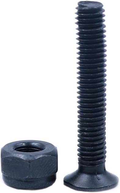 Load image into Gallery viewer, Skateboard schroeven 35 mm met moeren 16 stuks zwart – truck montagebouten – longboard accessoires
